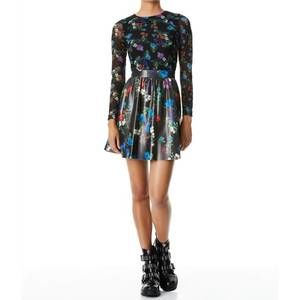 Alice + Olivia | Dresses | New Alice Olivia Chara Vegan Leather Skirt Dress  | Poshmark